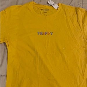 Yellow TRIPPY shirt from Pacsun